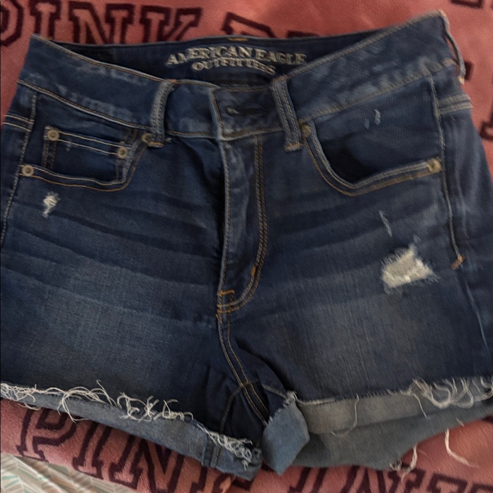 American Eagle Outfitters Dark Blue Jean Shorts